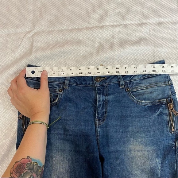 Vero Moda Denim Jeans Hip Zipper Detail - Picture 5 of 7